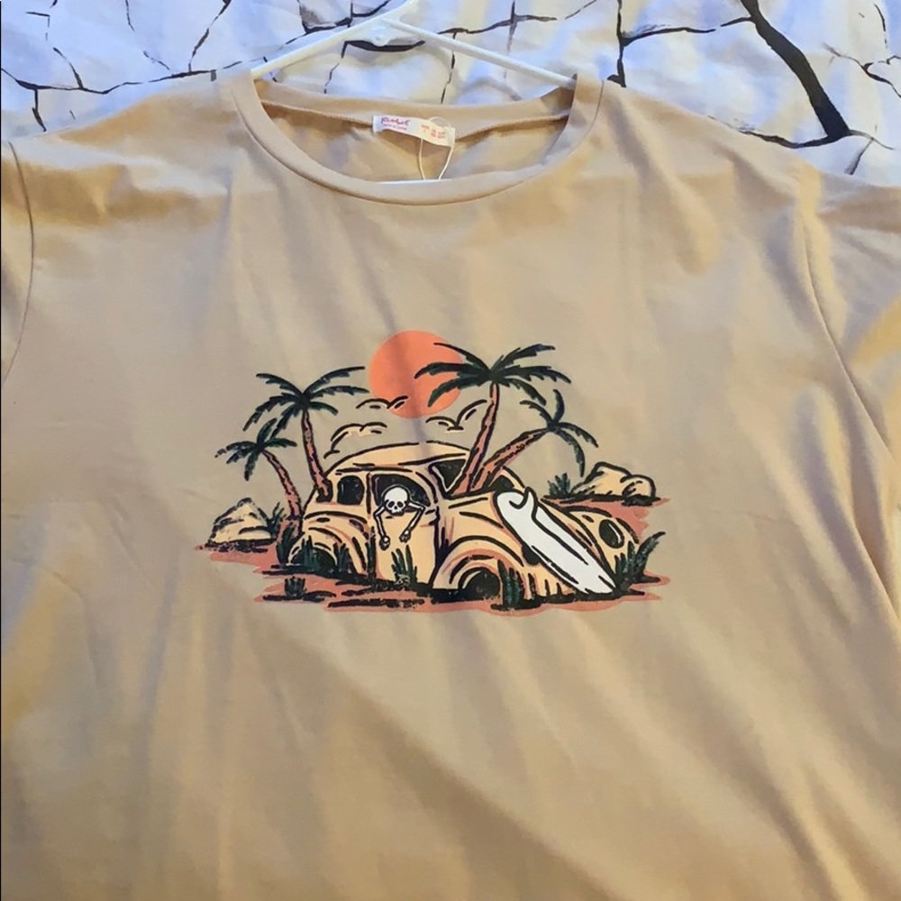 Yellow graphic t-shirt